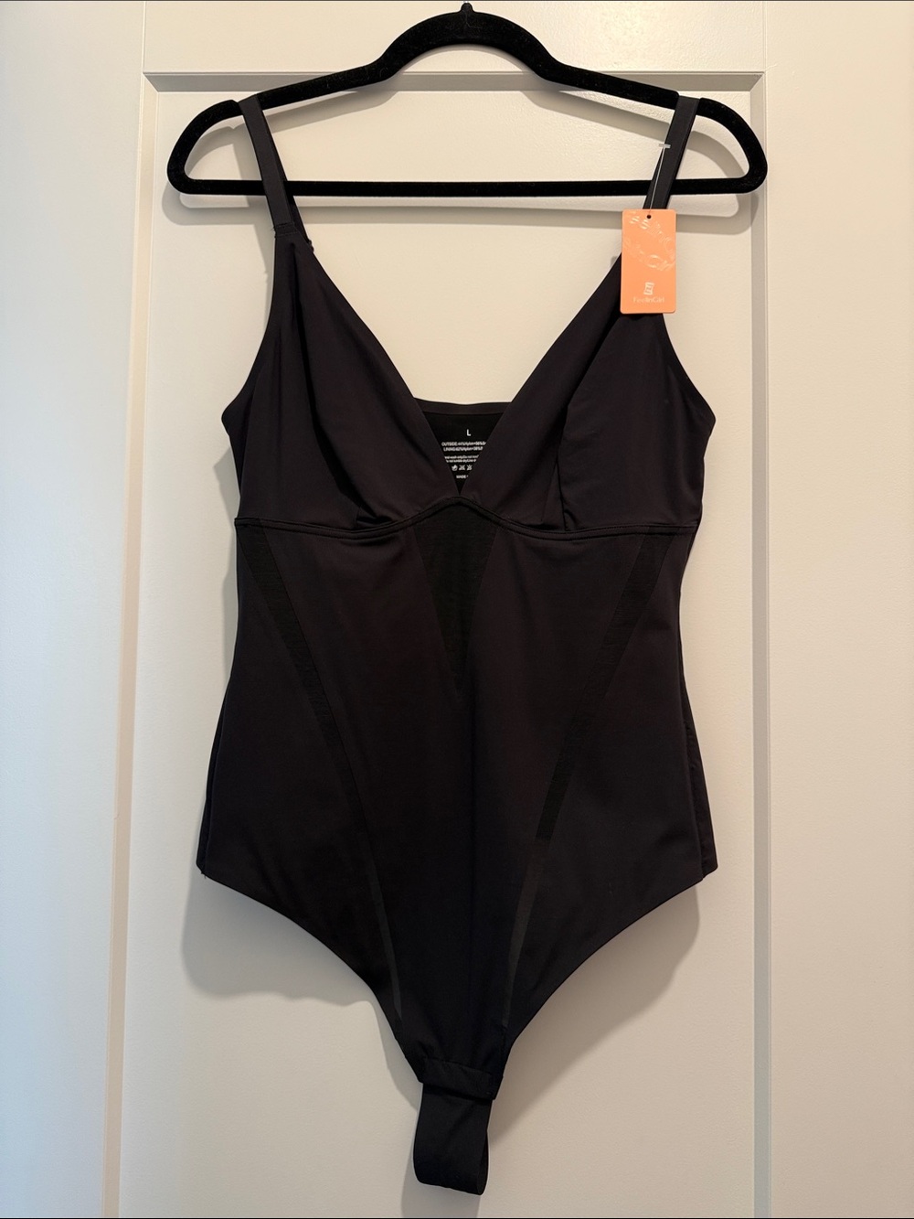 FeelinGirl Black One-Piece Bodysuit Shapewear